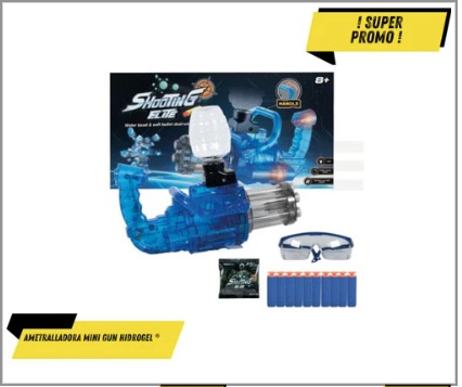 Ametralladora Mini Gun Hidrogel ®